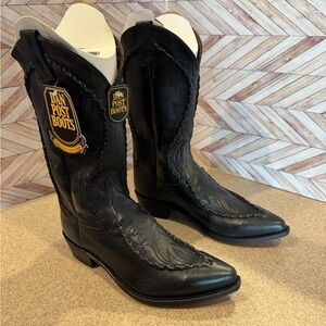 Dan post men’s 9.5 Laredo Laramie snip toe western boots black NWT